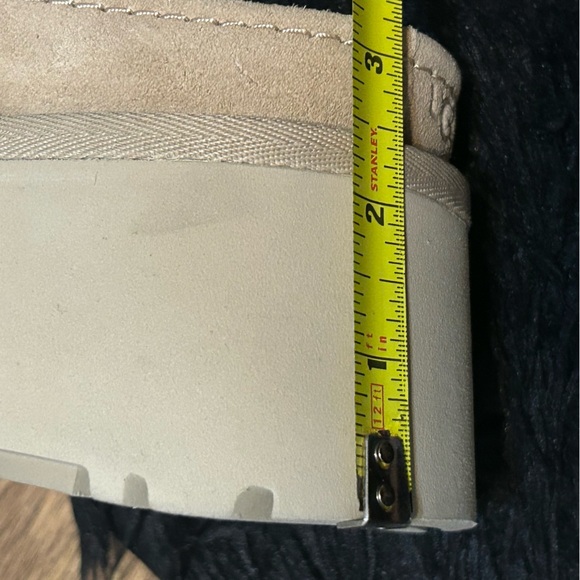 UGG tan suede platform heeled clogs mules slip on shoes women’s 9 new in box - Picture 6 of 8